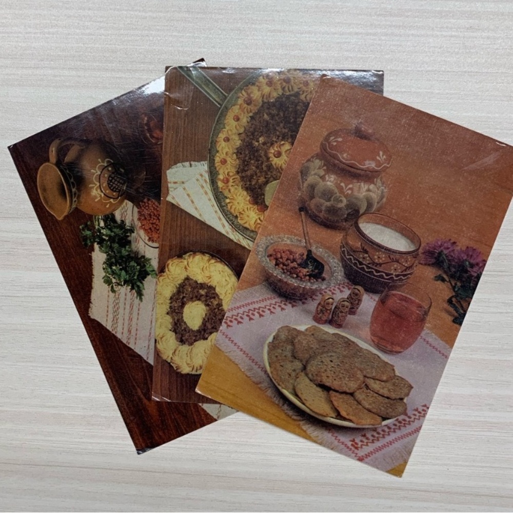 Former USSR Vintage 1986 Set of postcards Potato Dishes
Блюда из картофеля - Picture 6 of 9